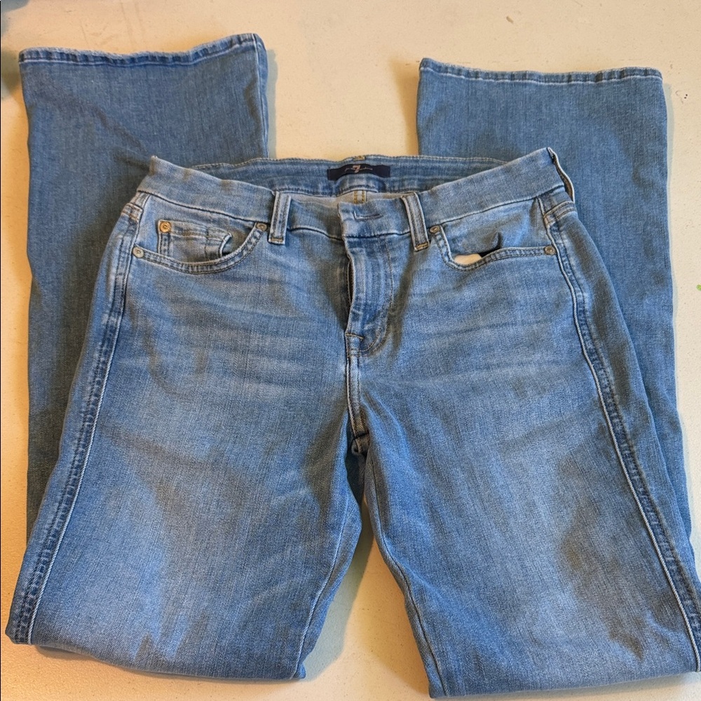 7 for all mankind Light Blue Women's Straight-Leg Jeans